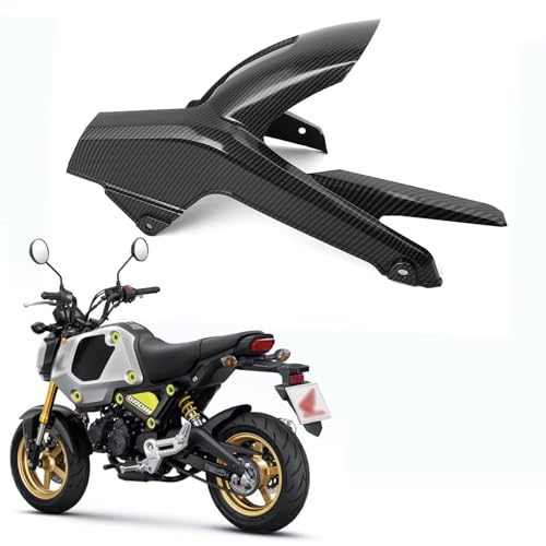 Mokuo Motorcyle 페어링 부품, ABS 소재 후면 펜더, 2021-2024 혼다 그롬 Msx 125 SF와 호환, 탄소 섬유 색상 - style: 후면 펜더