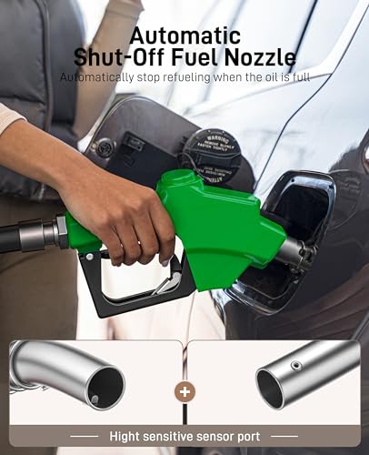 3/4" NPT Automatic Fuel Nozzle Auto Shut-off Gas Pump Handle - color: 1pack Green, size: 3/4'' NPT without Swivel
