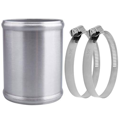 AC PERFORMANCE OD 3" Aluminum Tube Hose Joiner with Clamps - size: 3" (76mm)