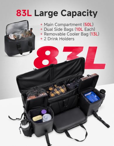 KEMIMOTO ATV Bag, 83L Large ATV Cargo Bag with Cooler