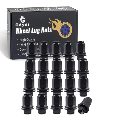 M14x1.5 Lug Nuts 20 Pcs Black Wheel Lug Nut 7/8" (22mm) Hex 1.85 Inch - color: Black, size: M14×1.5, style: 20pcs 1.85IN