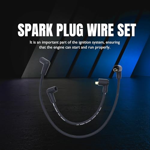 Ignition Spark Plug Wire Set Compatible with John Deere Onan Motors - style: 4018