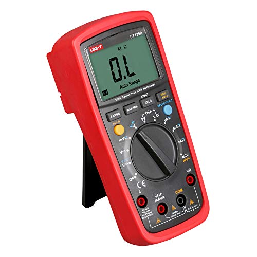 UNI-T Multimeter Kit UT139A, Digital Voltmeter Ohm Meter True RMS Auto/Manual Range 2000 Counts - size: UT139A