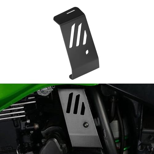 KLR650 Left Fuse Box Cover Guard Plate Compatible with KLR 650 2008-2018, Black - color: 148 black