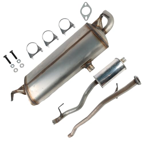Exhaust Pipe Resonator Muffler Set Fit for Nissan Rogue 2.5L 2008-2013
