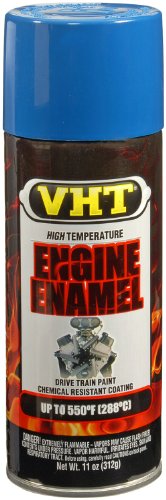 VHT SP153 550° Engine Enamel High Heat Spray Paint – Old Ford Blue – 11 oz. Aerosol Can - color: Old Ford Blue, size: 11 Ounce (Pack of 1), style: Coating