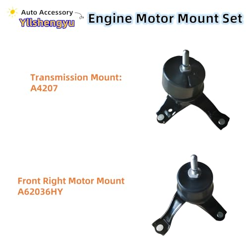 Engine Motor Transmission Mount Kit for Sienna 2007-2010 - size: 2007-2010 Sienna V6 3.5L
