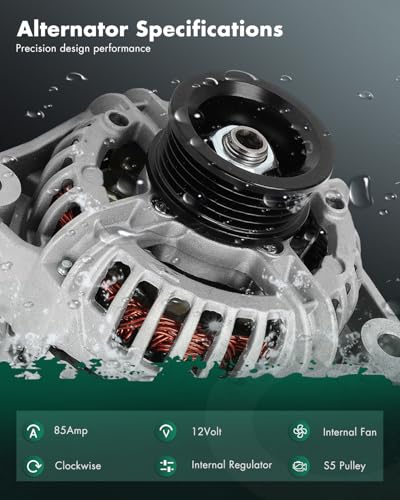 SCITOO 85A New Alternator Fits for Smart for Fortwo 2005-2007 0.8L - size: Small, style: 23901 Alternator
