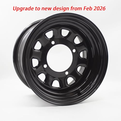 12x7 ATV Wheel Steel Rim 4/137 offset 4+3 for Kawasaki Mule 500 520 550 610