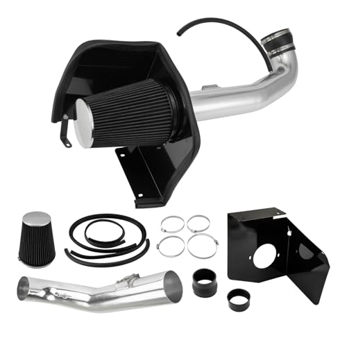 PHILTOP Cold Air Intake Kit for 2010-2013 GMC Sierra 1500 4.8/5.3/6.0/6.2L - color: Black, size: 2009-2013 Chevrolet Silverado 1500 4.8L/5.3L/6.2L