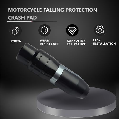 Motorcycle Frame Sliders Rear Crash Bar Falling Protector Titanium - color: Titanium