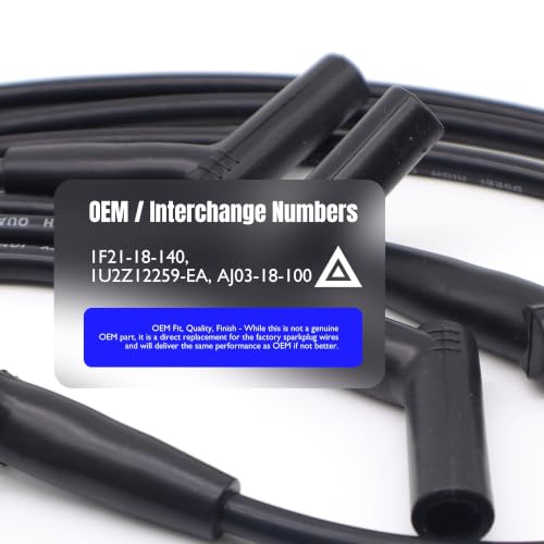 671-6112 Ignition Spark Plug Wires Compatible with Ford F-100 Ranger - style: 671-6112
