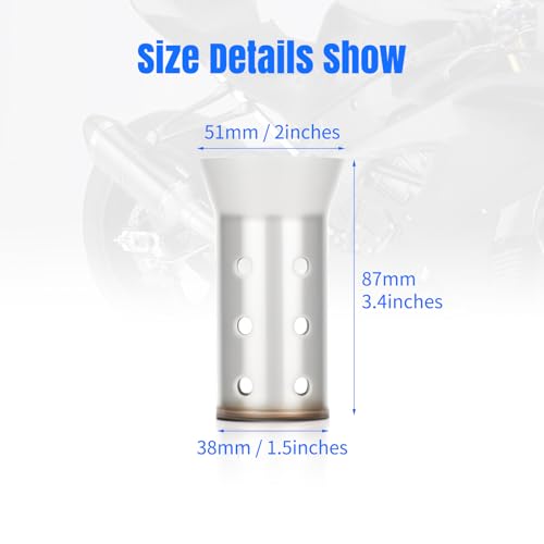 Motorcycle 51mm DB Killer Universal Exhaust Baffle Silencer - size: 51mm - Style 4