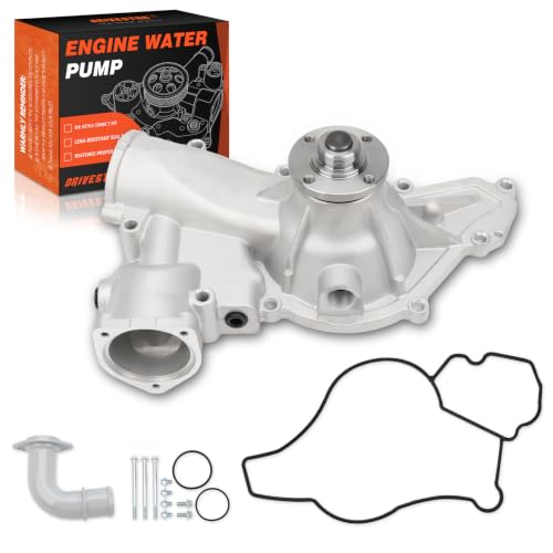 AW4114 Water Pump w/Gasket for Ford E&F Series 96-03 7.3L Diesel - size: AW4114