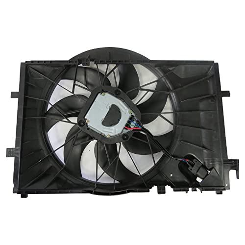 TYC 623280 Replacement Cooling Fan Assembly Compatible with Mercedes-Benz, Black