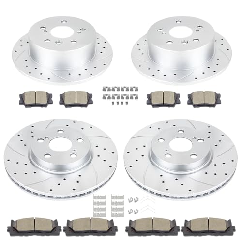 Acinoparts Front and Rear Brake Kit for 2012–2017 TOYOTA CAMRY - size: HMBK20302