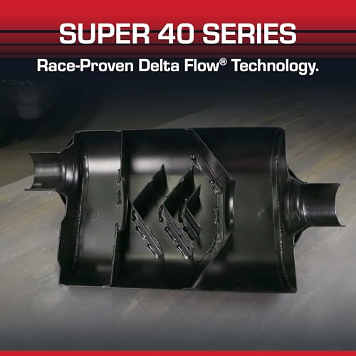 Flowmaster Super 40 Series Chambered Muffler – 2.50" Dual In/Dual Out