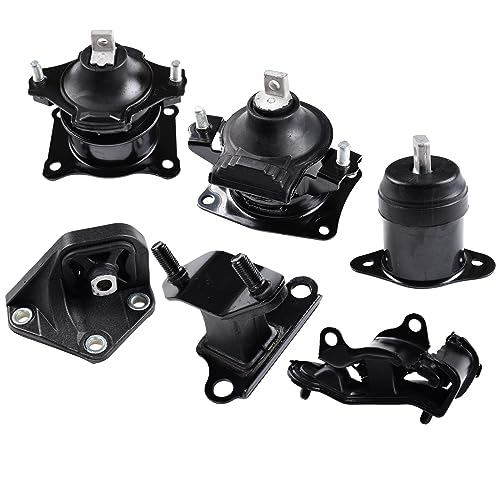 Engine Motor Mount Set Compatible with 2003-2007 Honda Accord 3.0L V6 Replaces# A4527HY A4526HY A4525 A4544 A4517 A4524 - size: Honda Accord 3.0L 2003-2007