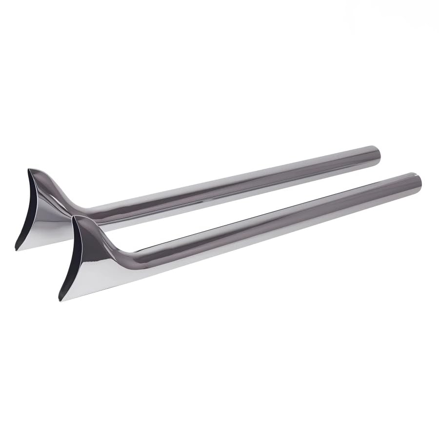 36" 1.875'' Fishtail Muffler for Motorcycle Exhaust 1.75'' Header Pipes