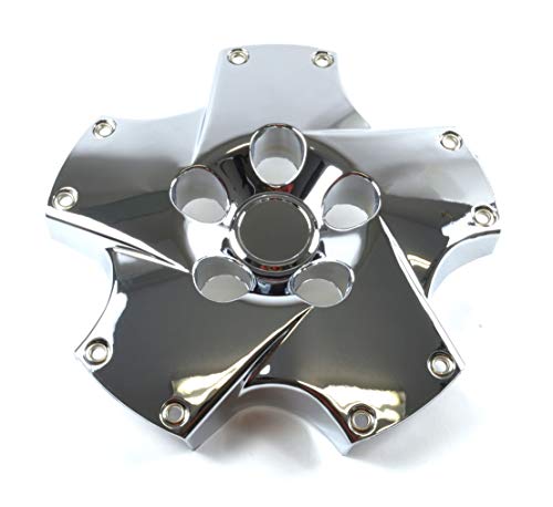 Set of 4 New 18 inch 5 Spoke Chrome Twist Style Wheel Hub Center Caps Covers Replacement for 2002-2007 Lexus SC430