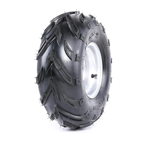 Pair 3 Lug 16x8x7 16x8-7 16x8.00-7 Tire On Rim Wheel 7" inch Wheels Tubeless for Go Kart ATV UTV Quad Mini Dirt bike Buggy Golf Cart 70cc 110cc 125cc 150cc