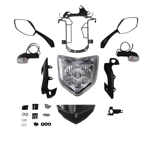 Headlight Headlamp Head Light Lamp Assembly Housing Kit Motorcycle Lighting