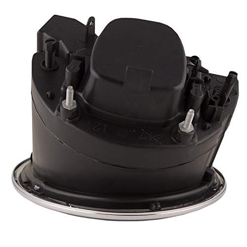 PERDE Compatible with Mini Cooper Black Headlight Set Halogen Left Driver Right Passenger Pair
