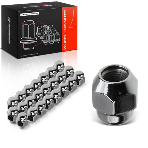 A-Premium Front & Rear M12-1.25 Wheel Lug Nuts, Set of 24 - size: 24 PCS