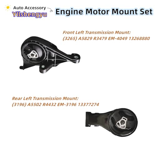 Engine Motor Transmission Mount Kit for Cruze 2011-2017 - size: Cruze 2011-2015 1.4L