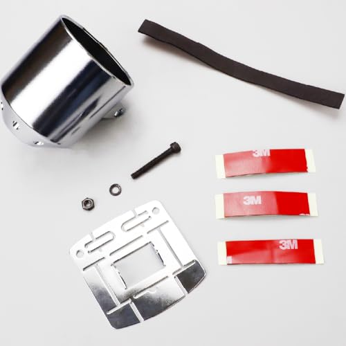 RACETECH 52mm Universal Single Gauge Mounting Cup & Stand – Chrome - color: Chrome, size: 52mm (2-1/16")