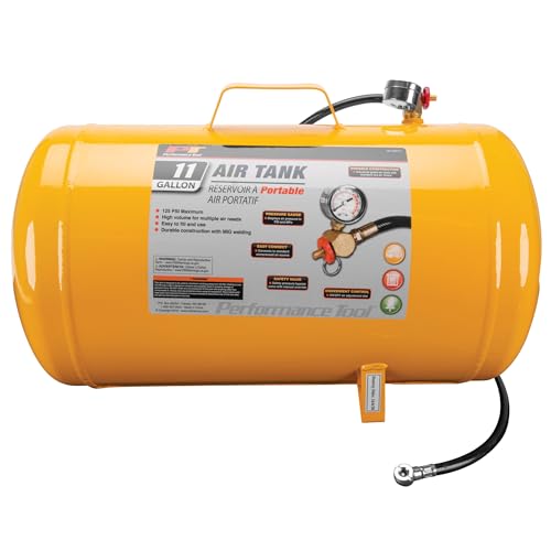 Performance Tool W10011 11-Gallon Portable Horizontal Air Tank - style: Portable Air Tank (11-Gal)