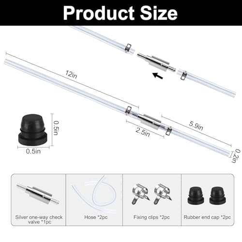 Brake Bleeder Kit - One Way Check Valve Tube Bleeding Tool Kit for Car Motorcycle Clutch, Brake Fluid Flush Kit, Hydraulic System Bleeding for Car Motorbike Clutch