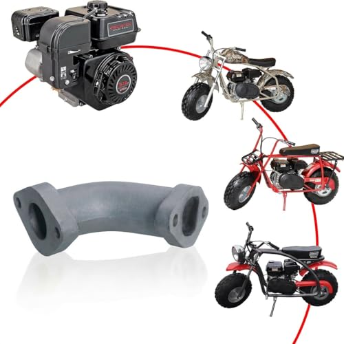 JMCHstore Performance Racing Intake Pipe Inlet Manifold For Coleman 196cc Mini bike Predator 212 Ghost 224cc Engine, KT196 Go kart, BT200X CT200U EX, Baja Warrior MB200, Honda GX160 GX200 Clone Engine - color: 200cc, size: Flange