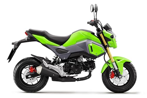 Mokuo Motorcycle Fairing Kit in ABS Material Compatible with Honda Grom Msx 125 SF 2017-2020, Apple Green Color - style: Apple Green