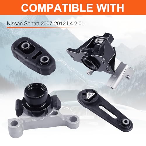 Engine Motor Mount Compatible with Nissan Sentra 07-12 L4 2.0L - size: Nissan Sentra 07-12 L4 2.0L