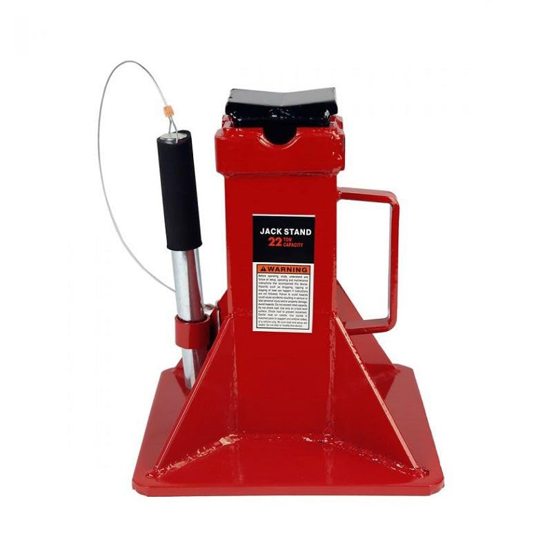 22 Ton (44,000 lbs) Jack Stands (1 Pair) with Lock, Pin Type Car Jack Stand