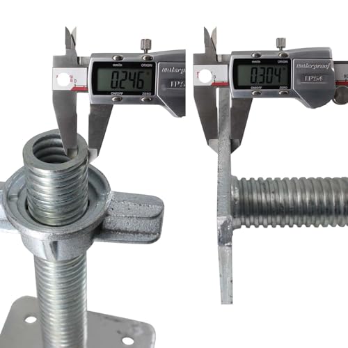 2 PCS Basement Floor Jack, 6.5''-10'' Adjustable House Jack for Lifting and Supporting Beam, Load Capacity 10000 LB
