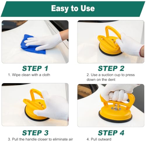 Dent Puller Remover Kit, Professional Car Paintless Dent Removal Kit Tools, 2 in 1 T-Bar,Adjustable Dent Lifter, Bridge Puller Slide Hammer Hail Dent Suction Puller for Auto Body SUV Damage DIY Repair