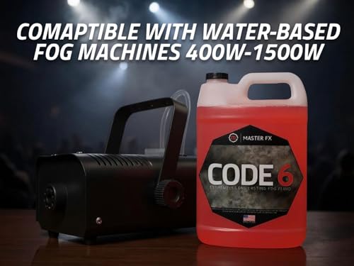 Master FX Code 6 High-Density Long-Lasting Water-Based Fog Fluid 55 Gallon - size: 55 Gallon Drum