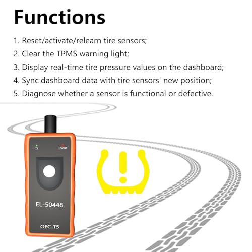 EL-50448 TPMS Reset Tool GM TPMS Relearn Tool Chevy Tire Sensor Reset Tool - size: No Battery