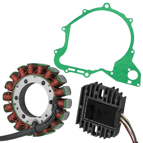 Caltric Stator and Regulator Rectifier with Gasket Compatible With Yamaha V-Star 650 Silverado Xvs650 2003