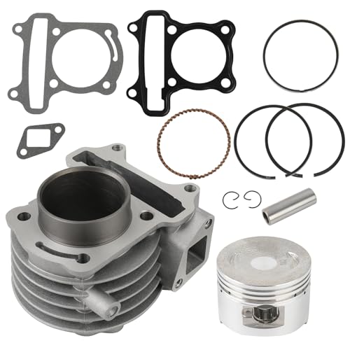 ECCPP 80cc BIG BORE Cylinder Piston Ring Gasket Top End Rebuild Kit 139QMB - size: 79CC-139QMB