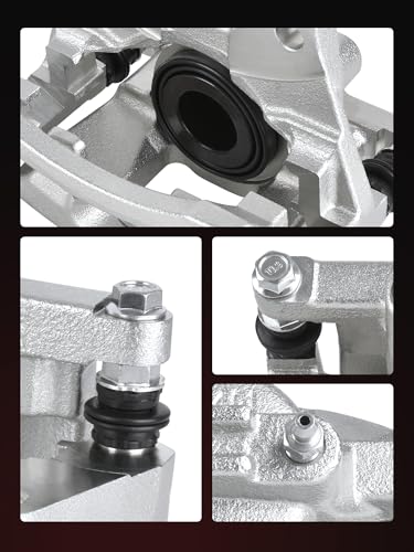 HYR Disc Brake Caliper Assembly with Bracket Fit for Jeep Liberty Wrangler, Dodge Grand Caravan Nitro, Volkswagen Routan, Chrysler Town & Country, 2007-2012 4PC, Replace for# 68029848AA