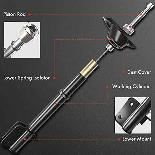 A-Premium Front Struts w/o Coil Spring Compatible with Toyota - style: Front Strut fit Corolla 2003-2008