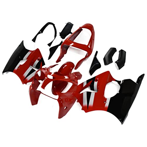 Fairings Body Work Cover Panel Kit Fit for Kawasaki 00 01 02 Ninja ZX6R ZX600J 2000 2001 2002 ZX-6R Motorcycle Injection Fairing Plastic Cowling Hull Frame Kits - color: Red Black White