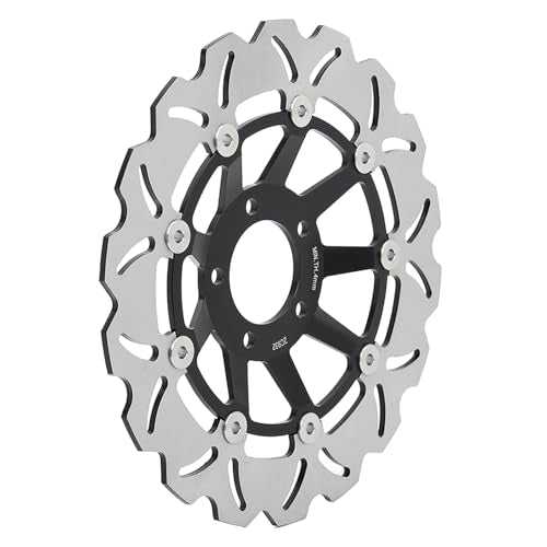 Front Brake Disc Rotors and Pads for Suzuki GSXR600 92 93 GSXR 750 - color: Black, size: GSX-R 1100 89-92 GSXR600 92 93 GSXR 750 88-93