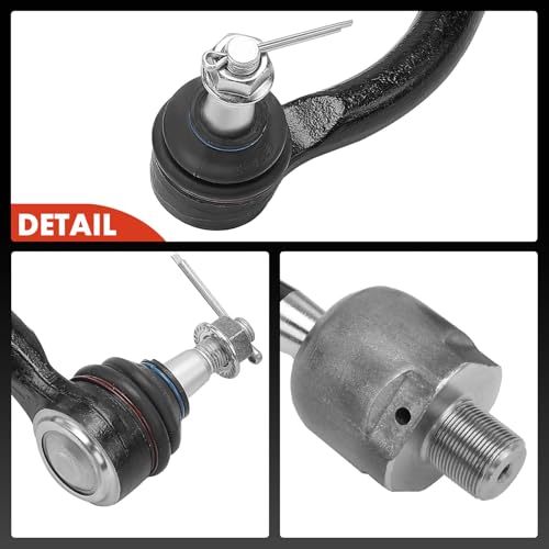 A-Premium Front Inner & Outer Tie Rod End Kit Fix Uneven Tire Wear