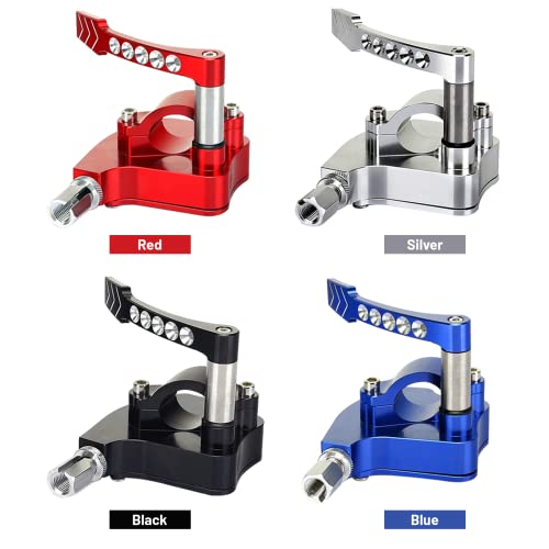 7/8 Universal Billet Thumb Throttle Lever Control Assembly CNC ATV Fit for YAMAHA Banshee Raptor 350 660 700 HD TRX 400EX 250R 450R Suzuki LTR450 250 500 LTZ400 250 500R Kawasaki - Red - color: Red