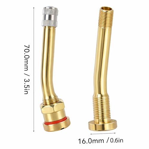 20pcs Tire Valve Stem, Tire Valve Stem Remover, Tire Valve Stem Tool Set, Copper Long Service Life Excellent Sealing Wide Compatibility Tire Valve Extension Adapter(V3-20-5) - size: V3-20-5