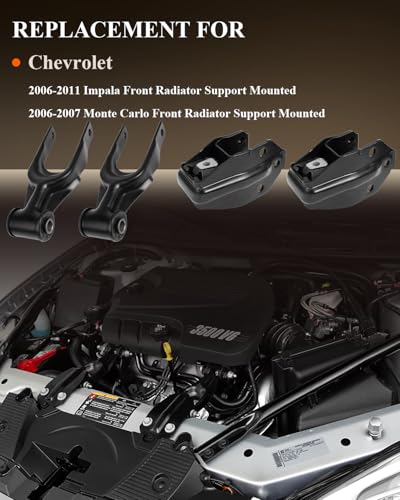 Engine Motor Mount & Trans Mount for 2006 2007 2008 2009 2010 Chevy Impala - size: 2006-2011 Chevrolet Impala